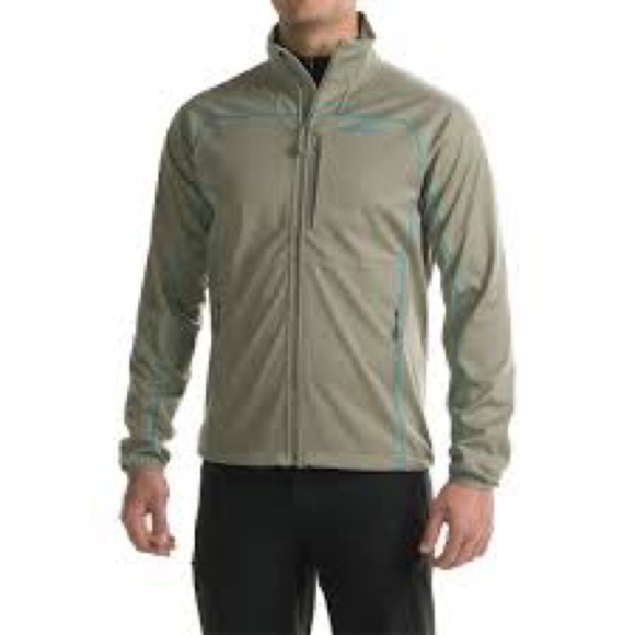 Merrell Mens Soft Shell Windbreaker Jacket Lightweight Zip Up Green Medium - Picture 13 of 14